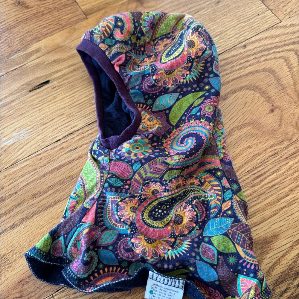 Paisley Print Merino Wool Balaclava